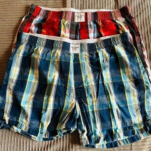 Preowned Abercrombie & Fitch Men’s Boxers 2 Pairs 100% Cotton Sz Large